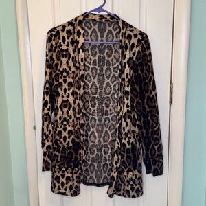Leopard Print Smokers Jacket